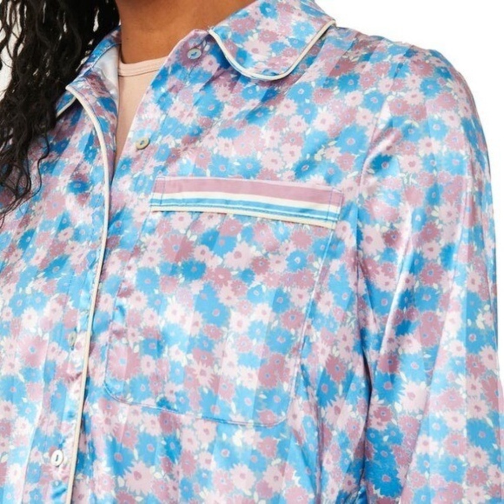 Free‎ People Women's Pillow Talk Satin Short Pajamas - Size Large - Picture 3 of 12